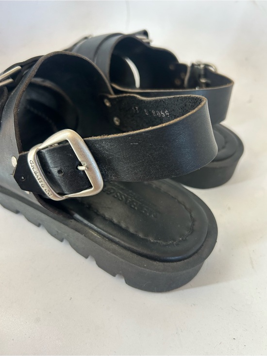 G. H. Bass Vintage Men’s Black Italian Leather Buckle Strap Fisherman Sandals 13 main image 10